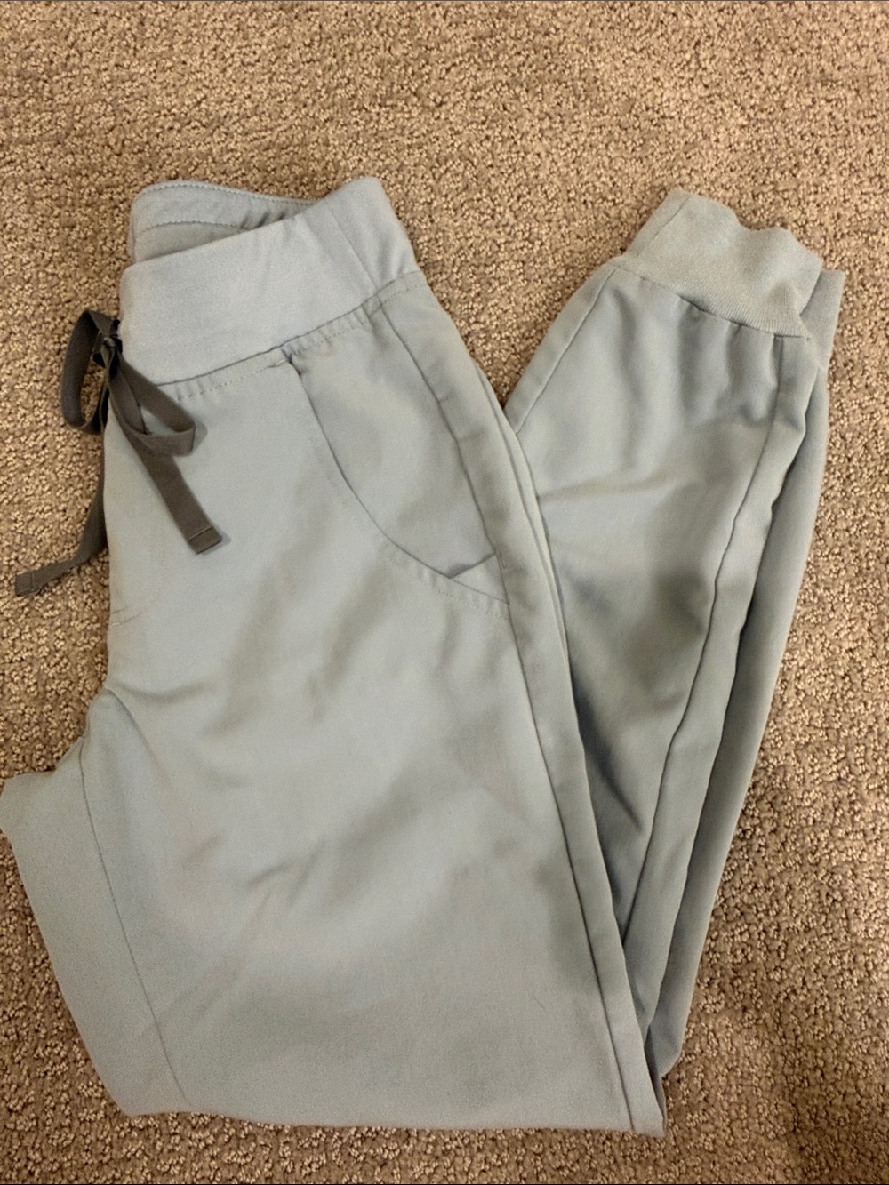 FIGS Zamora Jogger Scrub Pant in Dusty Blue xxs p